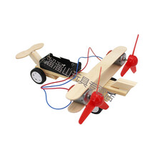 通用技术diy科技小制作小发明手工材料礼物学生儿童科学实验套装 新款创意  双翼飞机