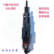 笙乐器 17簧扩音紫竹圆笙14簧方笙初学乐队用厂家 14簧方笙F 笙包+黄蜡+点头