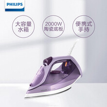 飞利浦（PHILIPS）电熨斗 蒸汽电熨斗 家用蒸汽熨烫机 烫衣机 熨衣机 电烫斗 手持挂烫机 DST6002 2000W 550毫升大水箱
