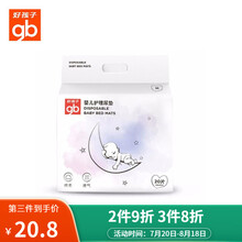 gb好孩子婴儿护理尿垫宝宝新生儿护理垫防水透气一次性隔尿垫. 20片（45*33cm）M