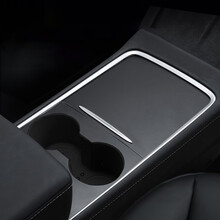 禾特 适用于特斯拉model3中控贴膜中控台保护膜model y内饰改装配件钢琴漆皮面防刮面板防指纹 21新款Model3/Y-中控台软膜【哑光黑】