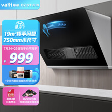 百得（BEST）华帝股份 油烟机 侧吸式家用抽油烟机 750mm小尺寸 19立方大吸力 智能挥手感应 CXW-230-E113C