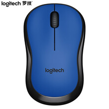 罗技（Logitech） M220静音无线鼠标笔记本家用办公省电鼠标 M185同款造型升级版 蓝色