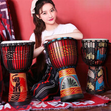 初学者羊皮民谣手鼓非洲鼓丽江云南儿童幼儿园标准GK 标准10寸（颜色备注）