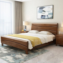 田勋 床 实木床1.8米现代中式床1.5m双人床1.2米单人床1.35米主卧家具 单床（五色可选 颜色备注） 1.2米*2米框架款