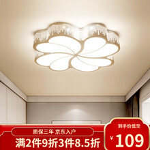 灯具现代客厅灯简约吸顶灯温馨大气卧室灯花型灯饰 50CM白光36W