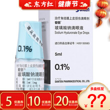 日本爱丽牌玻璃酸钠滴眼液0.1干眼症治疗眼药水眼人工泪玻璃纳眼药滴水进口破眼泪波治的辣玻玻璃体玻尿酸 1盒装
