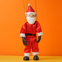 2021新款提线木偶 匹诺曹提线木偶公仔皮诺曹玩偶童话故事玩具人偶生日礼物出口捷克 圣诞老人