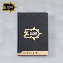 blizzard暴雪官方周边30周年纪念硬面外壳圆滑倒角灰板纸A6笔记本 嘉年华笔记本