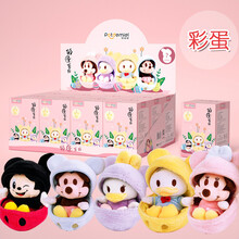 儿童玩具潮玩盲盒雨衣恐龙彩蛋系列米奇米妮毛绒公仔可爱玩具盲盒挂件玩偶儿童礼物 单个装-彩蛋盲盒-现货！ 盲盒不退不换！