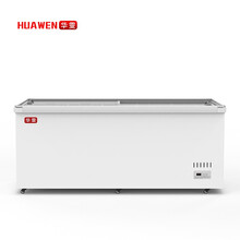 华雯冰柜商用大容量雪糕柜岛柜透明玻璃卧式超市冷柜保鲜冷冻两用冷藏展示柜 长1730x700x850mm铜管680L