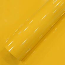 汽车改色膜通用高亮面整全车身贴饰内外饰全车高亮度面改色外贴膜 黄色【亮光】 1.5米*0.2米长