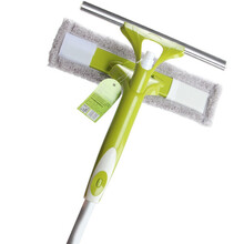 清洁器长青藤铝杆家用刮水器玻璃刮浴室刮高楼清洁双面玻璃擦驰天（CHITIAN） 黄绿色