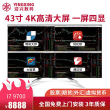 迎兴 免费上门安装I5 10400F一屏多显4四屏6六屏专业多屏炒股电脑股票专用证券期货金融电脑全套 配置三