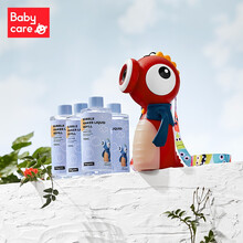 babycare泡泡机儿童手持电动网红玩具婴儿专用吹泡泡水男女孩 罗拉红+泡泡液*4