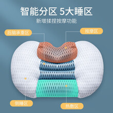 恋帛颈椎枕头气囊拉伸颈椎枕头颈椎温感热敷记忆枕头智能手控护颈枕头 【至尊版】揉捏按摩+双向热敷+手控调节+气囊牵引