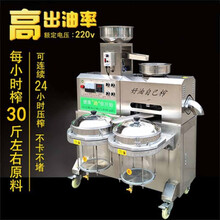 盾瓷榨油机家用商用免炒全自动智能机身冷榨热榨油芝麻花生核桃香油机不锈钢全自动新款炸油机送料机 双桶过滤加装送料机