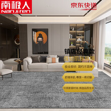 南极人【官方旗舰严选】北欧风地毯客厅ins卧室轻奢沙发茶几毯满铺黑灰纯色免洗家用 现代391号 160*230cm(精美)