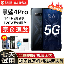 黑鲨4 Pro游戏手机 骁龙888 磁动力升降肩键 120W极速闪充 144Hz 遂空黑 12GB+256GB