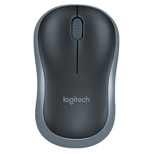 罗技（Logitech）B175 企业版无线办公对称鼠标 带无线2.4G接收器 黑色