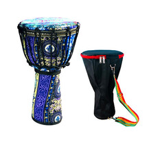 奇宝居乐器 yrnie乐靓非洲鼓 儿童免调音碳纤维大师专业手拍鼓 星空蓝 8英寸