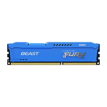金士顿（Kingston）骇客神条Fury DDR3 1866兼容1600台式机内存条8g4g马甲条 台式机内存条蓝色4G