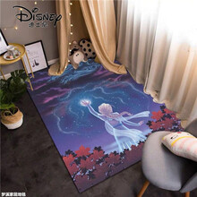 迪士尼（Disney）冰雪奇缘爱莎公主儿童卡通地毯卧室可爱房间床边舞蹈客厅地垫满铺生日礼物抖音网红同 爱莎8 50*80cm