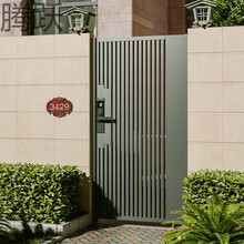 腾跃    花园单开门欧式铁艺门庭院门不锈钢别墅门单双开门防盗户外院子花园门围墙门ty 密码锁自费