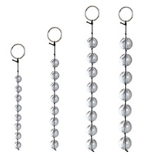 情趣用品男女用肛塞调教开发扩张性工具后庭拉珠自慰器玻璃激情用具sm道具另类玩具 大号直径约2.8CM一个