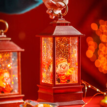 520风灯飘下雪花水晶球音乐盒旋转跳芭蕾舞配女孩八音盒生日礼物 元宝财神