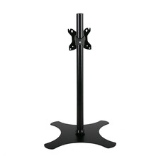 易之固显示器支架通用14-32寸电脑显示屏桌面底座可升降旋转 单屏X型钢板-高61cm-14-32寸