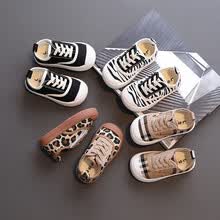 趣优猪儿童帆布鞋2021夏季新款宝宝布鞋男童饼干鞋一脚蹬板鞋 黑色 22码/内长14cm