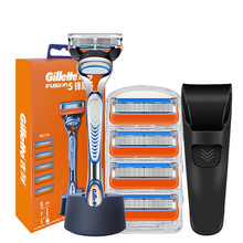 吉列（Gillette） 吉列锋隐手动剃须刀刮胡刀刀架刀头锋速5致顺五层剃须刀片 锋隐 1刀架5刀头