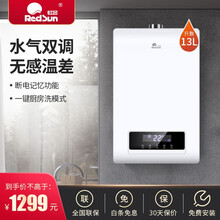 红日(RedSun)强排式燃气热水器 智能恒温 防冻防倒风 大水量水气双调 安全防护12/13E 零感温差DM13E(一厨两卫13升) 天然气
