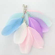 佩格小猫自嗨吸盘逗猫棒 长杆羽毛逗猫神器自嗨解闷可吸盘可手持钢丝逗猫棒耐用逗猫玩具 【替换头三个】拍下备注