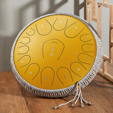 前谷（cega）空灵鼓15音色空鼓初学者入门手碟鼓14寸无忧鼓打击乐器儿童节礼物 14寸15音经典款太阳金+全套赠品