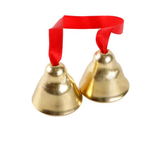 幼儿园打击乐器原木套装玩具教具响板沙锤铃鼓三角铁双响筒 红绳碰铃