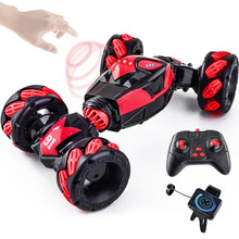 【体感+手表+遥控器】儿童玩具遥控汽车玩具车玩具男孩手势感应遥控车玩具越野攀爬车扭变车四驱赛车 三控活力黄【体感+遥控+手表】+备用电池（需嗮图）