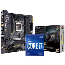 英特尔I7-10700KF套装11700KF盒装处理器华硕主板Z490-A 吹雪 主板CPU套装 10700F+B460M PLUS  WIFI