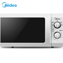 美的（Midea）快捷微波炉家用家用小型迷你360°机械式转盘加热旋钮操控精准控温五档火力 白色21升