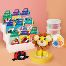 莎林SAALIN彩泥儿童玩具超轻粘土幼儿园宝宝手工diy橡皮泥黏土（12盒）