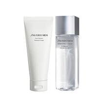 日本直邮 资生堂SHISEIDO MEN GINZA TOKYO男士爽肤水 清爽控油/保湿 男士洗面奶+清爽保湿爽肤水 套装