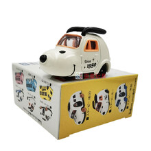 HelloKitty凯蒂猫卡通小汽车迪斯尼粉色女孩合金车模摆件儿童玩具 70周年史努比