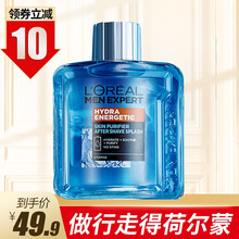 欧莱雅男士劲能保湿进口香氛爽肤水男士舒润滋养进口香氛爽肤水须后水清爽补水保湿滋润提亮肤色 劲能保湿爽肤水100ml