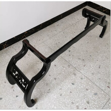 纯实木古筝琴架腿古筝禅式架子通用立式h型仿古中式支架便捷 全实木黑色琴架