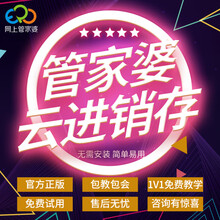 管家婆云进销存 财务软件实体仓库库存出入库软件服装销售网络版订单管理系统ERP 2网店5用户