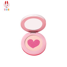莱索兔萌想桃心儿童腮红轻透自然舞台妆腮红 桃红色