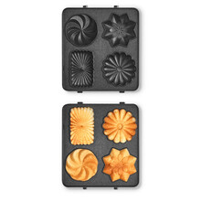 韩国大宇（DAEWOO）日本轻食烹饪机 家用 早餐机 三明治机 华夫饼机 浅蓝色 SM01/SM02 单片饼干烤盘