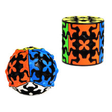 奇艺 齿轮魔方三阶齿轮金字塔齿轮圆柱齿轮球魔方异形三阶顺滑玩具 齿轮圆柱_球形