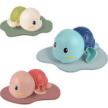 抖音网红浴室网红漂浮小黄鸭恐龙宝宝洗澡玩具喷水蛋儿童戏水玩具 三只游泳小乌龟